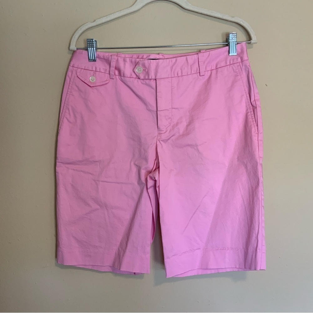 Ralph Lauren Golf pink bermuda shorts.